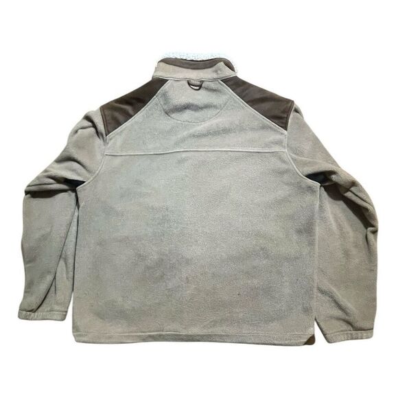 TAG‎ Safari Tan Sherpa Accent Mens Zip Up Jacket Sz XL Preloved - Picture 2 of 5